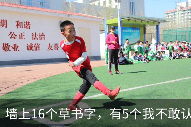 墙上16个草书字，有5个我不敢认！全认出的堪称本科水平——为什么书法家偏爱小笔写大字？